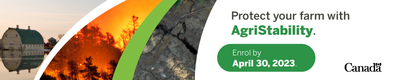 Protect your farm with AgriStability. Enrol by April 30, 2023