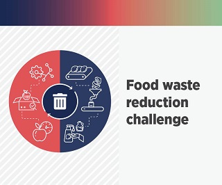 Modern logo for the food waste reduction challenge
