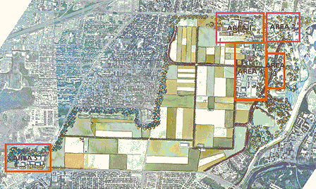 Recommended Option - An aerial view of the Experimental Farm’s overall site demonstration plan.