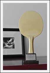 trophée du tournoi de ping pong