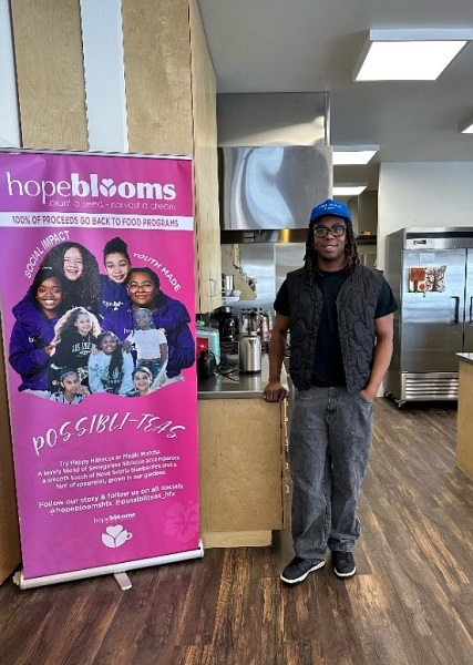 Kolade Boboye in Hope Blooms’ Global Kitchen