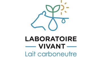 Le logo du projet Laboratoire vivant – Lait carboneutre